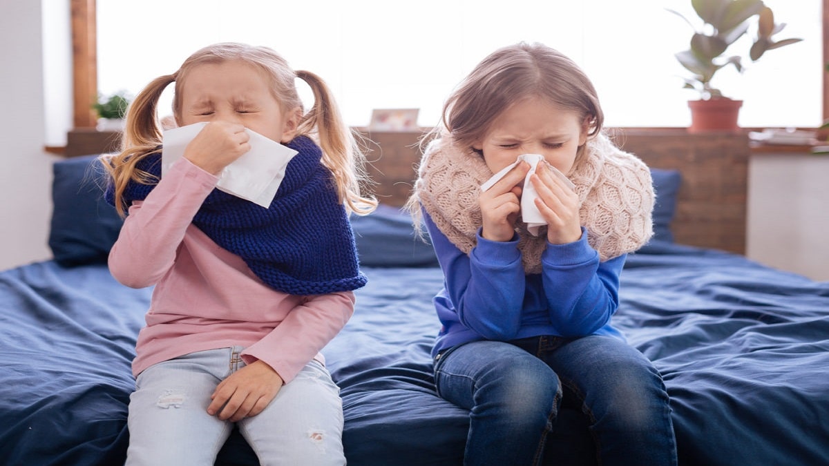 Как да предпазим децата от грип вируси и настинки с