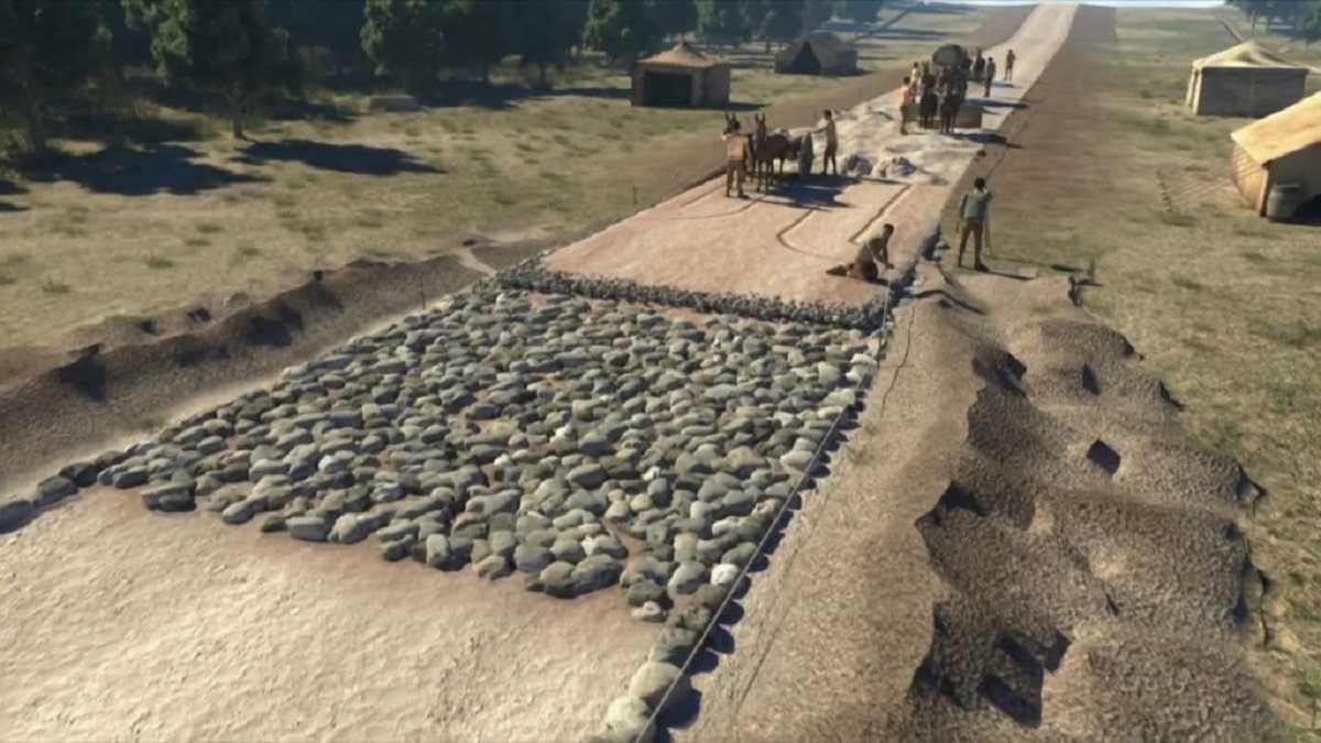 Как древните римляни са строили пътища В пикът на своето
